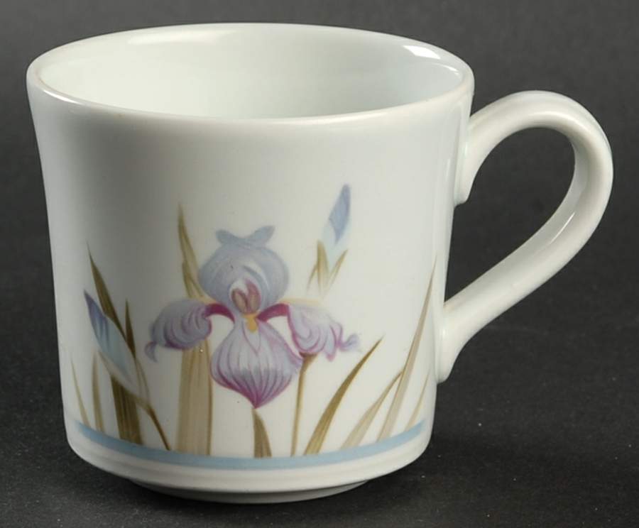 Blue Iris Flat Cup by Royal Doulton-1