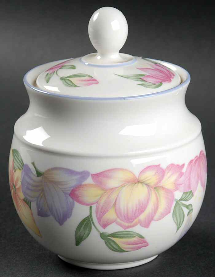 Blooms Sugar Bowl & Lid by Royal Doulton-1