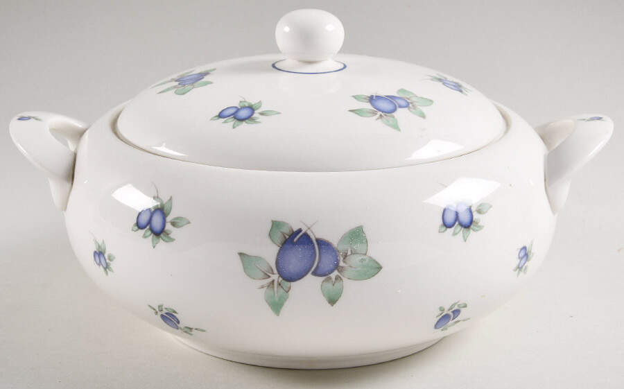 Blueberry Round Covered Vegetable by Royal Doulton-1