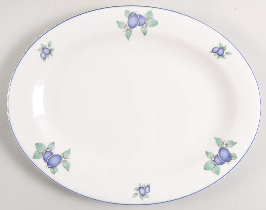 Blueberry 13" Oval Serving Platter by Royal Doulton-1
