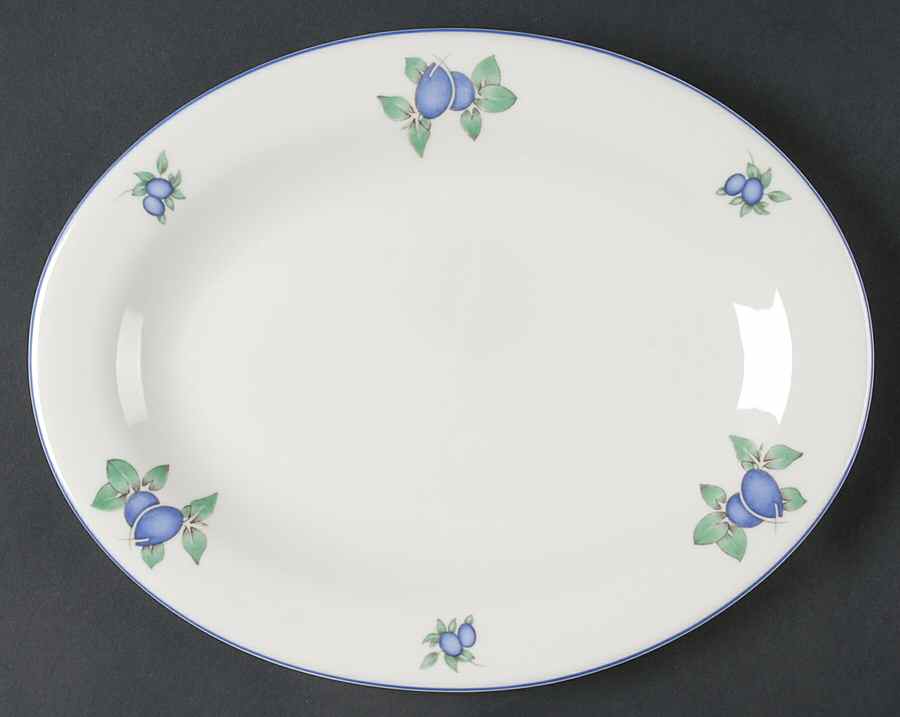 Blueberry 13" Oval Serving Platter by Royal Doulton-1