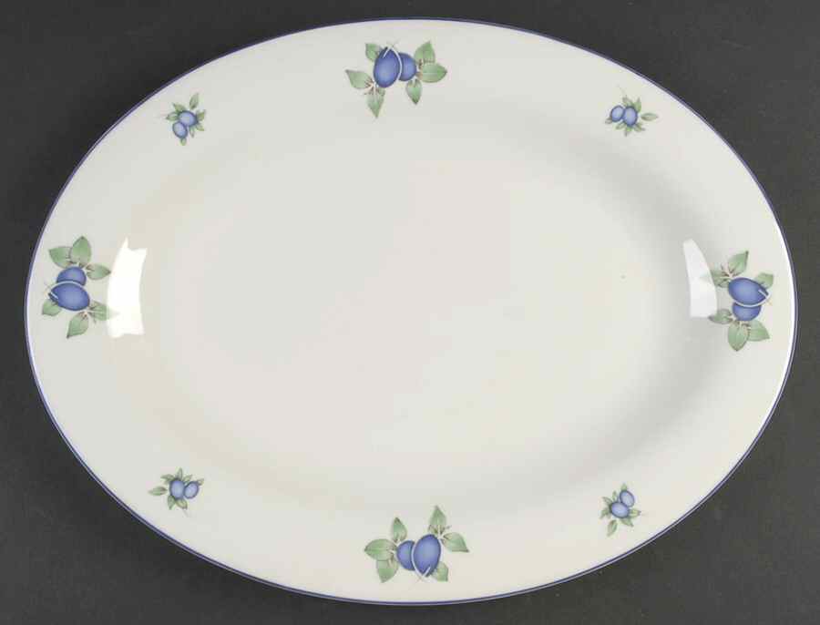 Blueberry 16" Oval Serving Platter by Royal Doulton-1