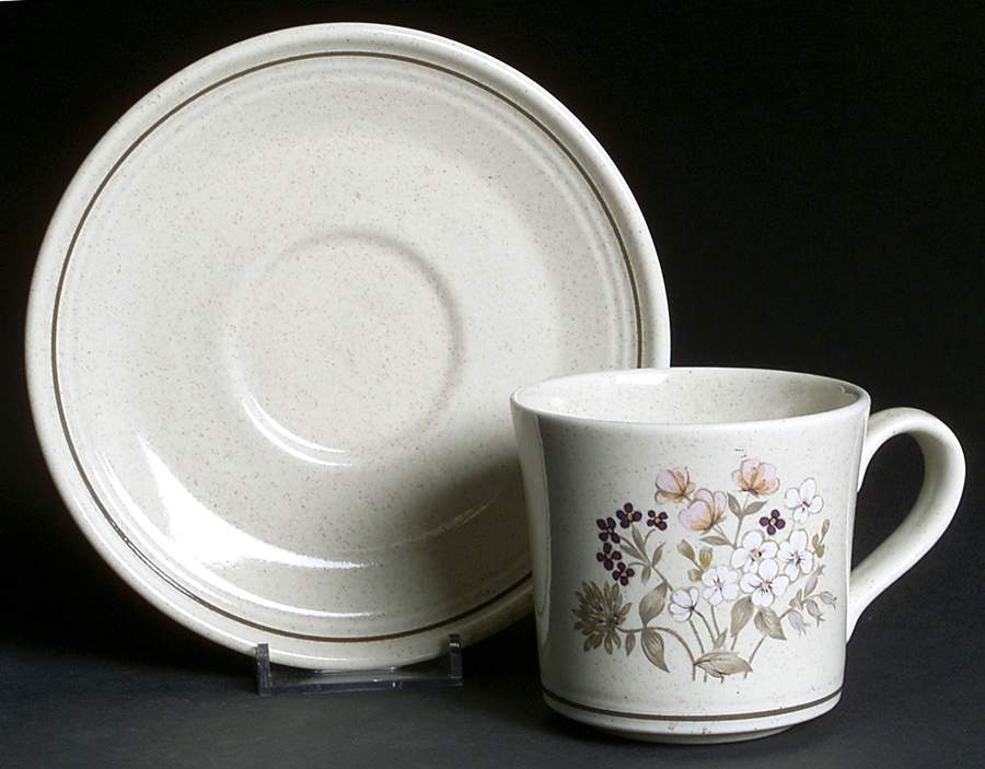 Bredon Hill Flat Cup & Saucer Set by Royal Doulton-1