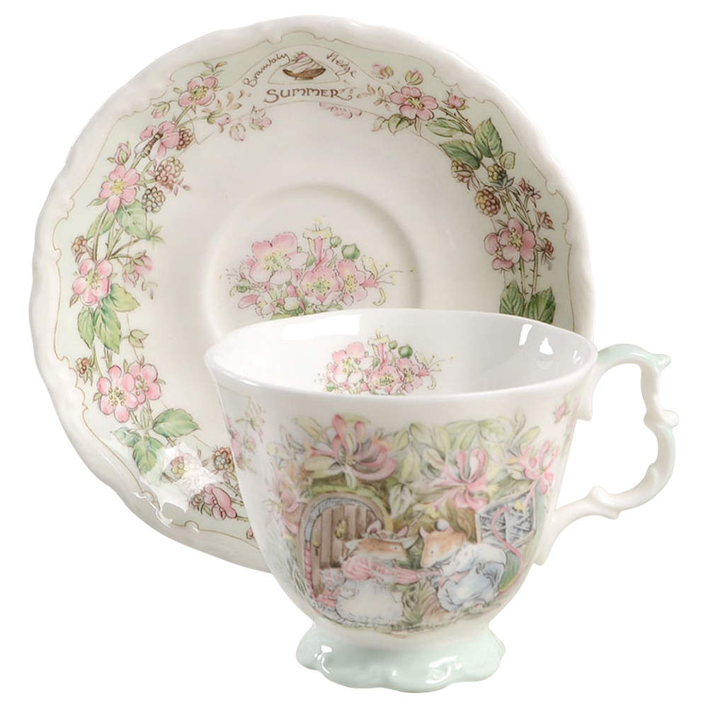 Brambly Hedge Footed Cup & Saucer Set by Royal Doulton-1