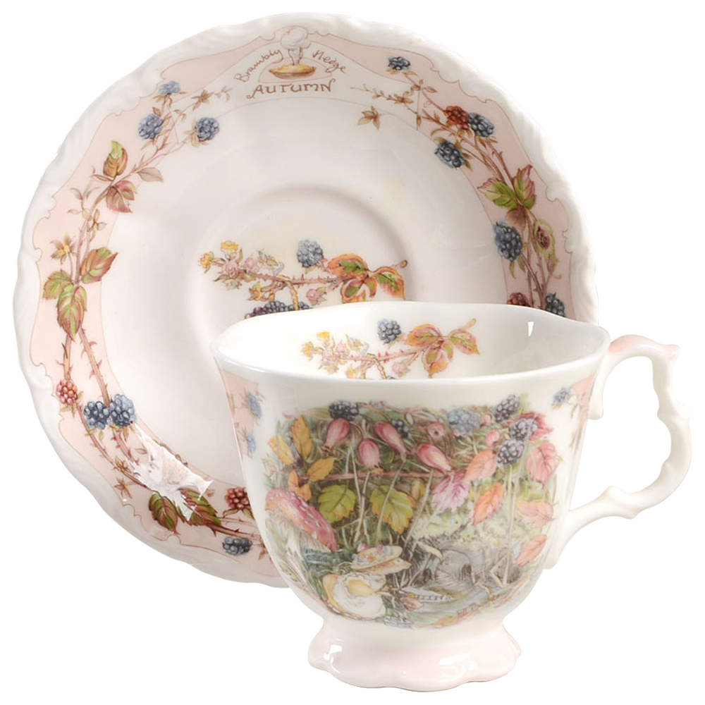 Brambly Hedge Footed Cup & Saucer Set by Royal Doulton-1