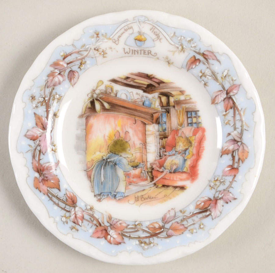 Brambly Hedge Miniature Plate by Royal Doulton-1