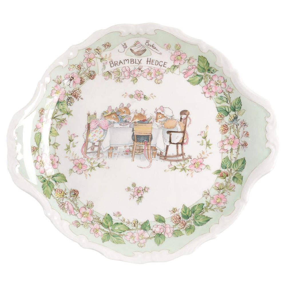 Brambly Hedge Handled Bread and Butter Plate by Royal Doulton-1