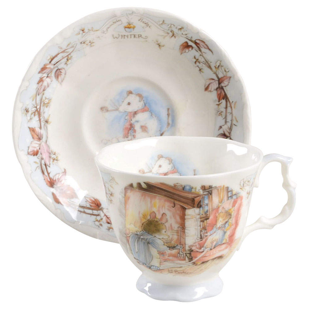 Brambly Hedge Footed Cup & Saucer Set by Royal Doulton-1