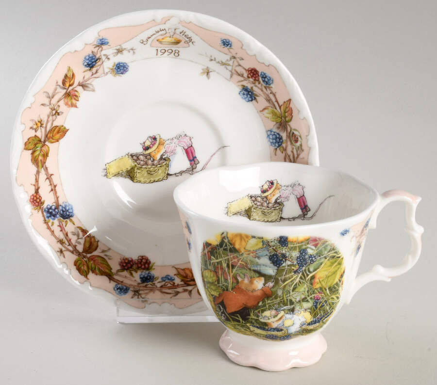 Brambly Hedge Footed Cup & Saucer Set by Royal Doulton-1
