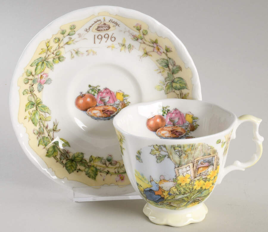 Brambly Hedge Footed Cup & Saucer by Royal Doulton-1