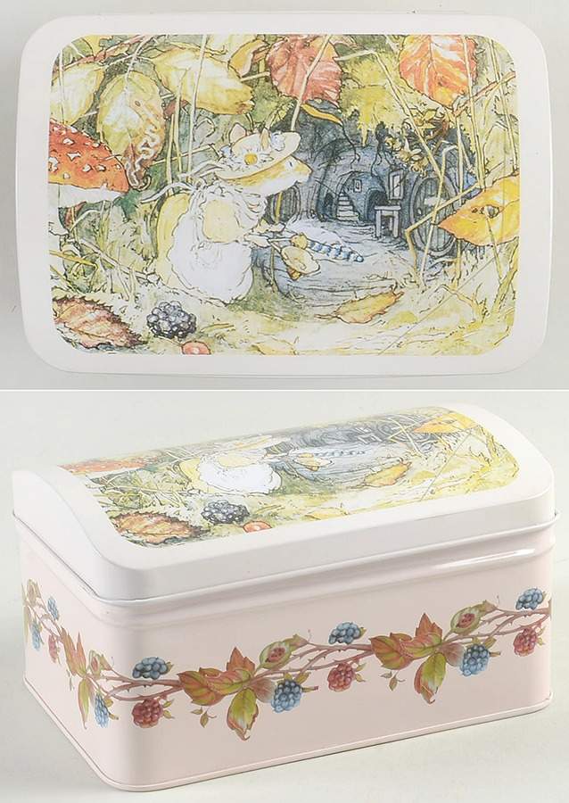Brambly Hedge Hinged Metal Box by Royal Doulton-1