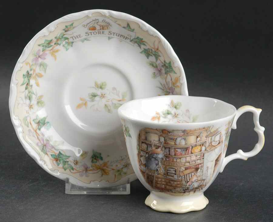 Brambly Hedge Footed Cup & Saucer Set by Royal Doulton-1