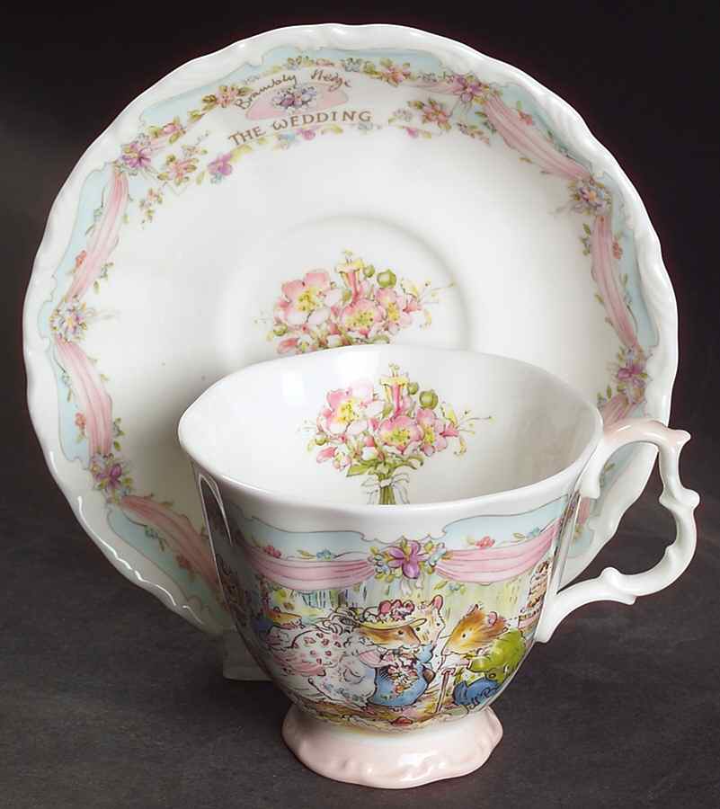 Brambly Hedge Footed Cup & Saucer Set by Royal Doulton-1