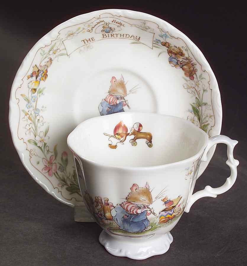 Brambly Hedge Footed Cup & Saucer Set by Royal Doulton-1