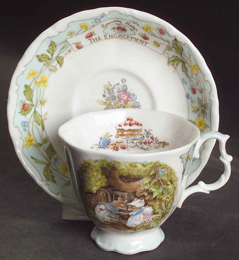 Brambly Hedge Footed Cup & Saucer Set by Royal Doulton-1