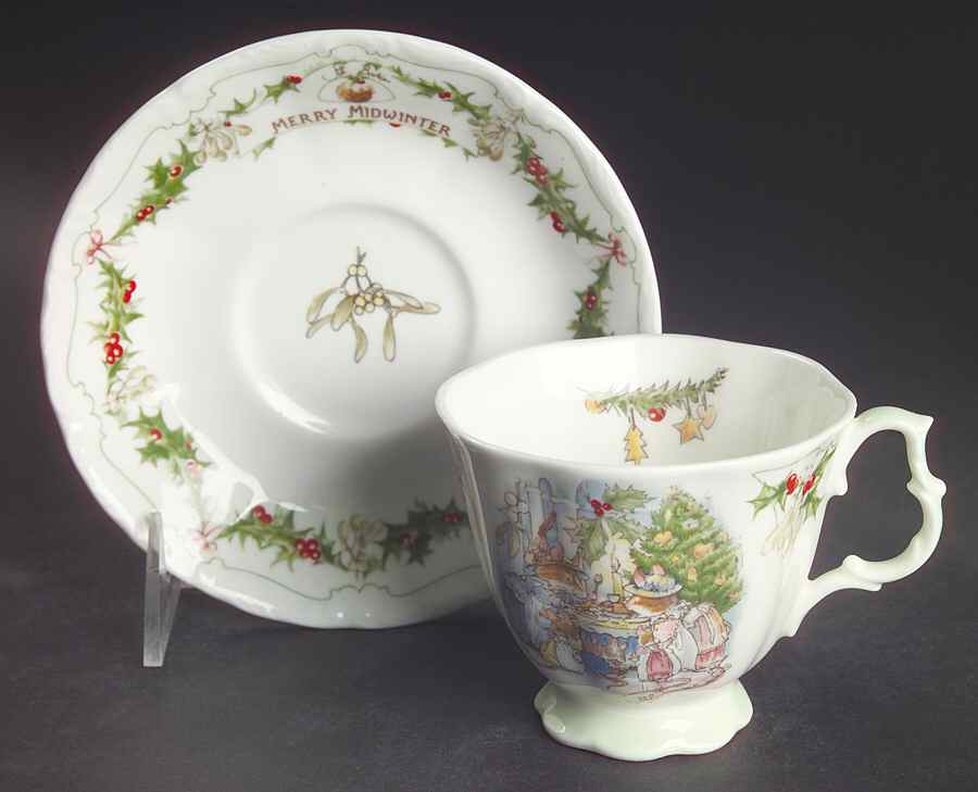 Brambly Hedge Footed Cup & Saucer Set by Royal Doulton-1
