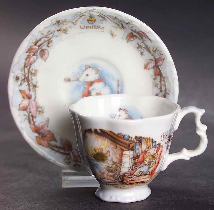 Brambly Hedge Miniature Cup and Saucer Set by Royal Doulton-1