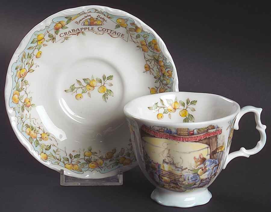 Brambly Hedge Footed Cup & Saucer Set by Royal Doulton-1