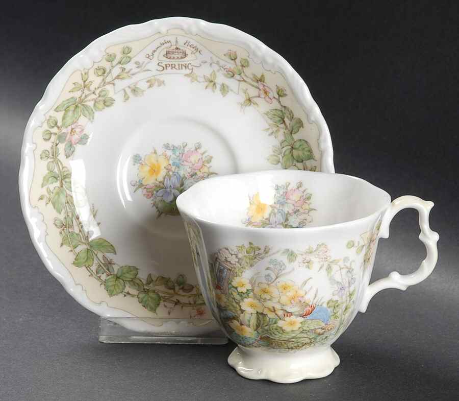 Brambly Hedge Footed Cup & Saucer Set by Royal Doulton-1
