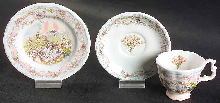 Brambly Hedge 3-Piece Mini Wedding Tea Set (CS & PL) by Royal Doulton-1