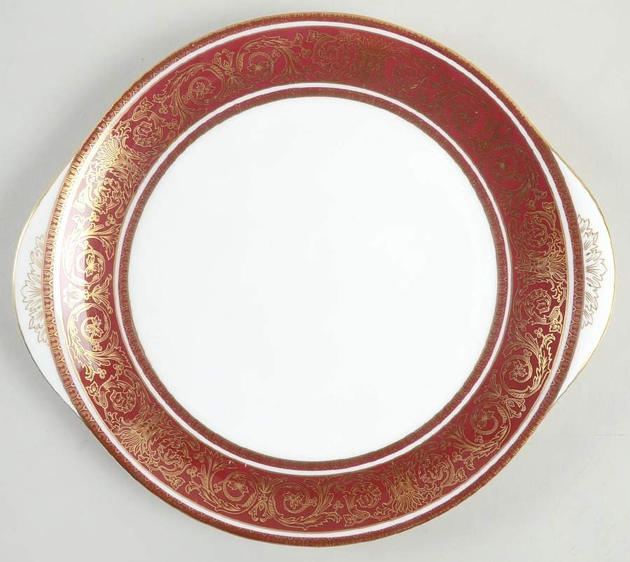 Buckingham Handled Cake Plate by Royal Doulton-1