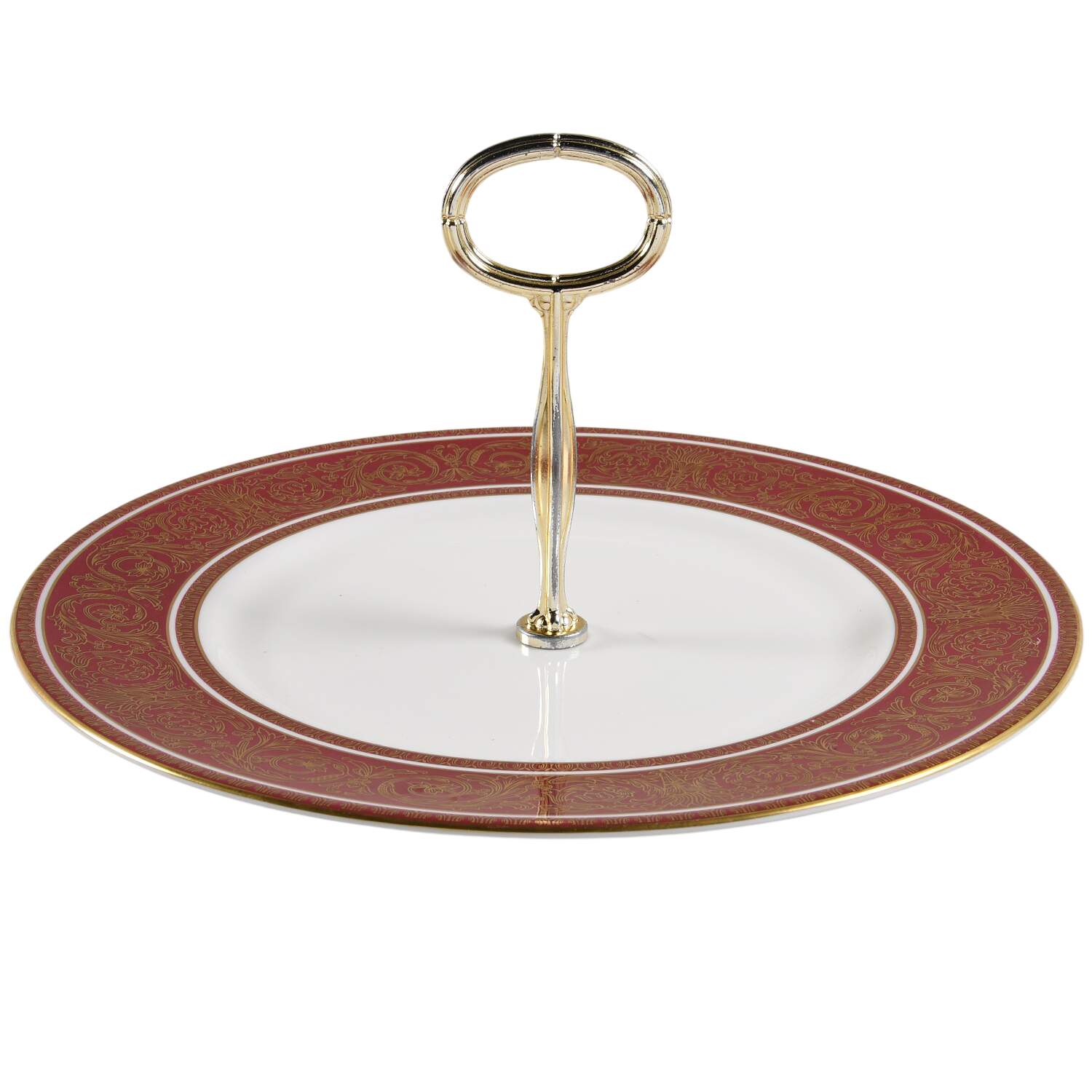 Buckingham Round Serving Plate with Center Handle (Dp) Hc by Royal Doulton-1