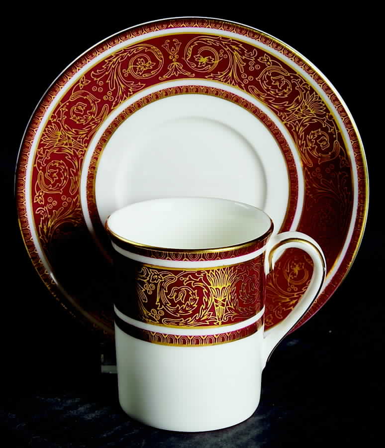Buckingham Flat Demitasse Cup & Saucer Set by Royal Doulton-1