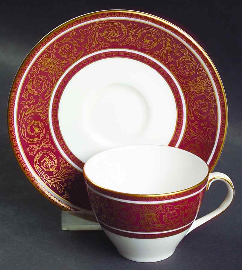 Buckingham Flat Demitasse Cup & Saucer Set by Royal Doulton-1