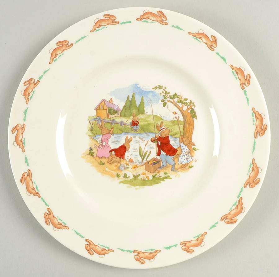 Bunnykins (Albion Shape) Salad Plate by Royal Doulton-1