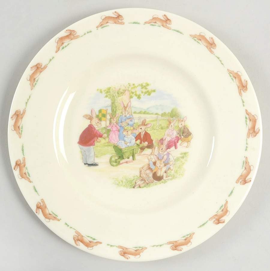 Bunnykins (Albion Shape) Salad Plate by Royal Doulton-1