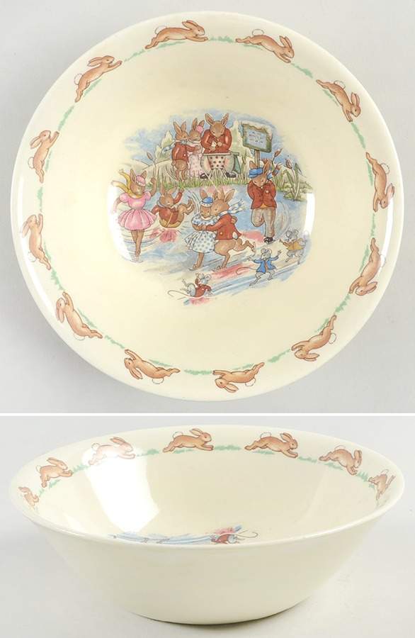 Bunnykins (Albion Shape) Coupe Cereal Bowl by Royal Doulton-1