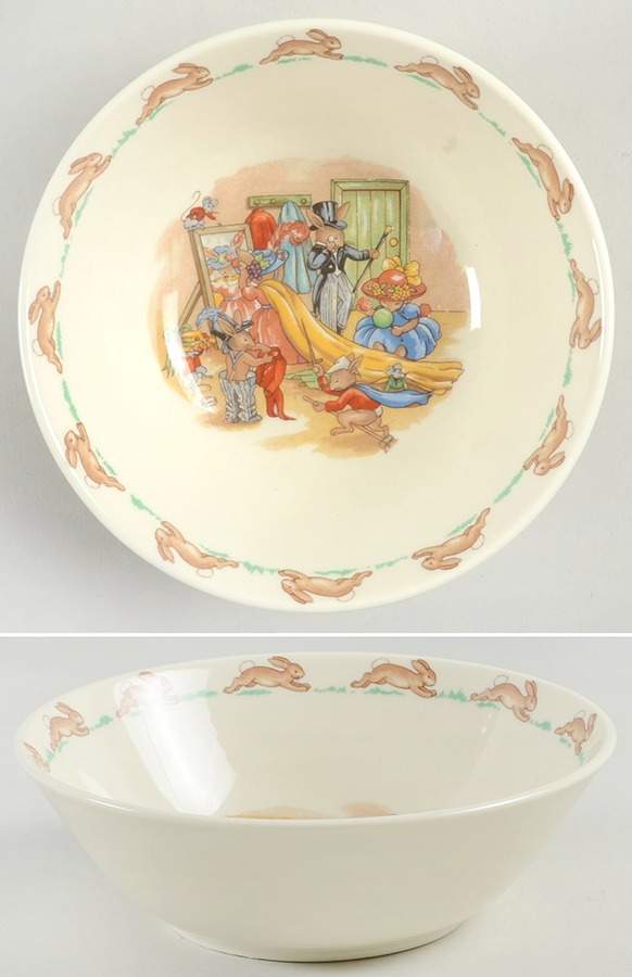 Bunnykins (Albion Shape) Coupe Cereal Bowl by Royal Doulton-1