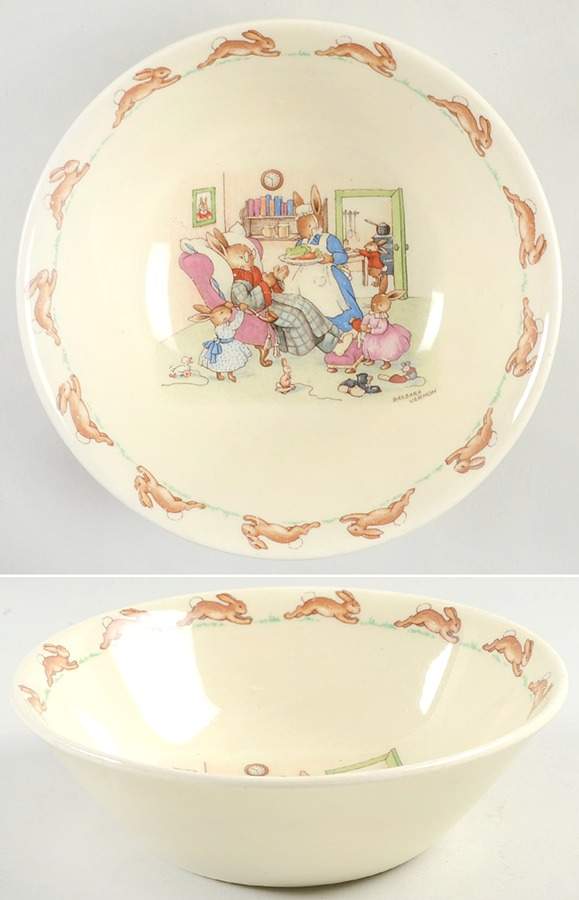 Bunnykins (Albion Shape) Coupe Cereal Bowl by Royal Doulton-1