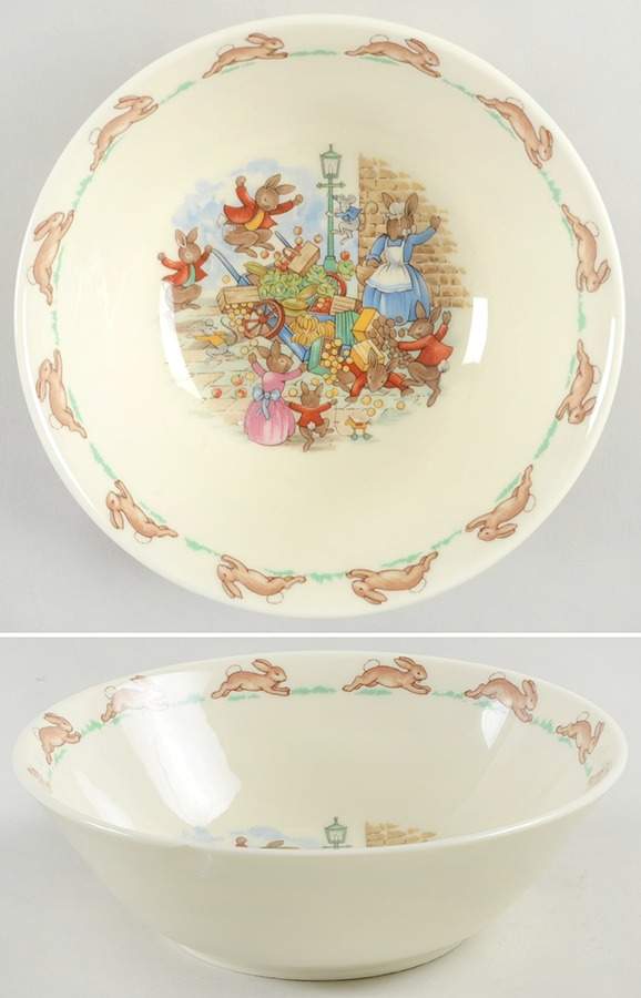 Bunnykins (Albion Shape) Coupe Cereal Bowl by Royal Doulton-1