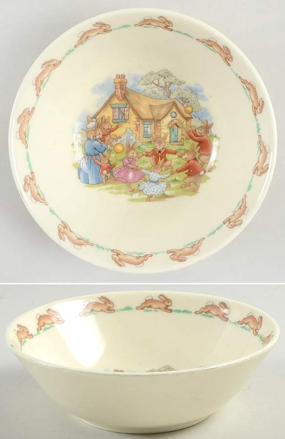 Bunnykins (Albion Shape) Coupe Cereal Bowl by Royal Doulton-1