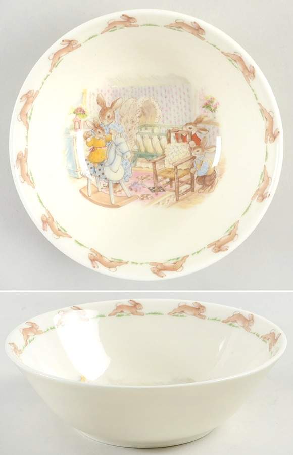 Bunnykins (Albion Shape) Coupe Cereal Bowl by Royal Doulton-1