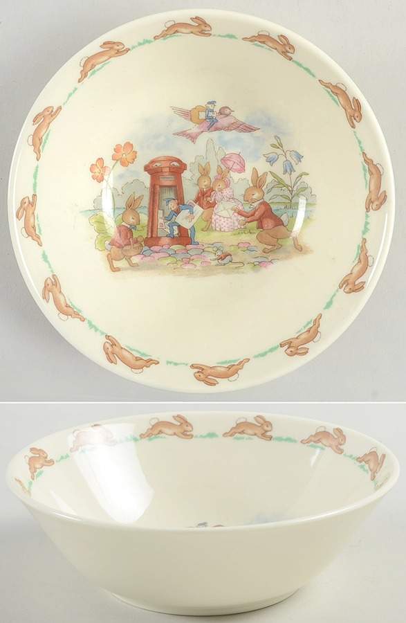 Bunnykins (Albion Shape) Coupe Cereal Bowl by Royal Doulton-1