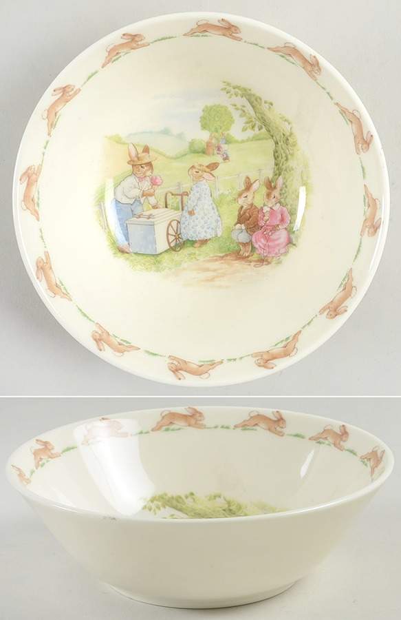 Bunnykins (Albion Shape) Coupe Cereal Bowl by Royal Doulton-1