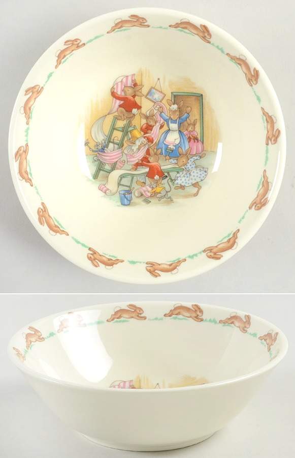 Bunnykins (Albion Shape) Coupe Cereal Bowl by Royal Doulton-1