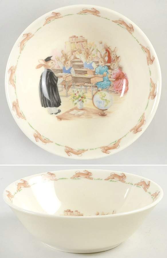 Bunnykins (Albion Shape) Coupe Cereal Bowl by Royal Doulton-1