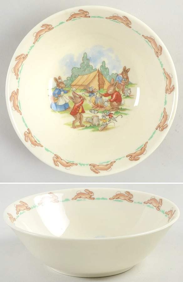 Bunnykins (Albion Shape) Coupe Cereal Bowl by Royal Doulton-1