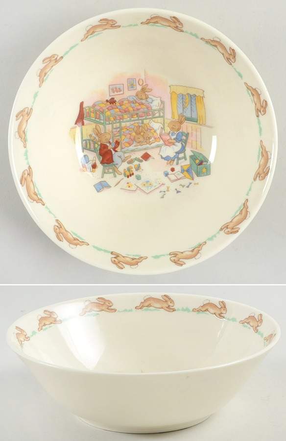 Bunnykins (Albion Shape) Coupe Cereal Bowl by Royal Doulton-1