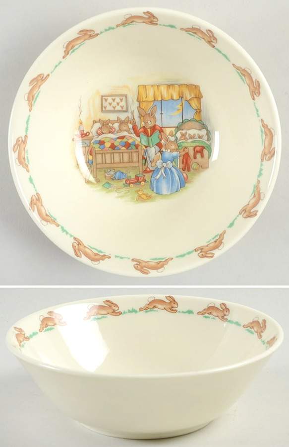 Bunnykins (Albion Shape) Coupe Cereal Bowl by Royal Doulton-1
