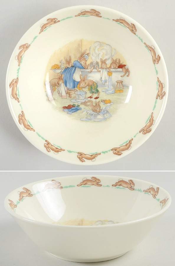 Bunnykins (Albion Shape) Coupe Cereal Bowl by Royal Doulton-1