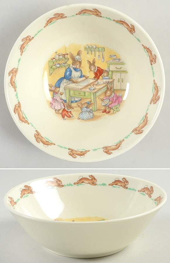 Bunnykins (Albion Shape) Coupe Cereal Bowl by Royal Doulton-1