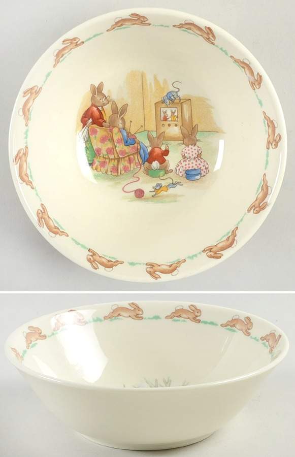 Bunnykins (Albion Shape) Coupe Cereal Bowl by Royal Doulton-1