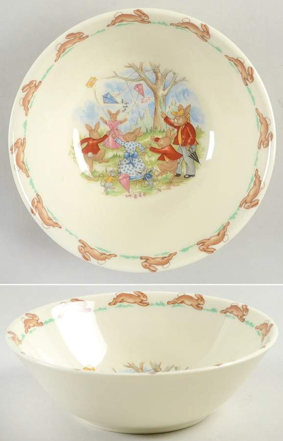 Bunnykins (Albion Shape) Coupe Cereal Bowl by Royal Doulton-1