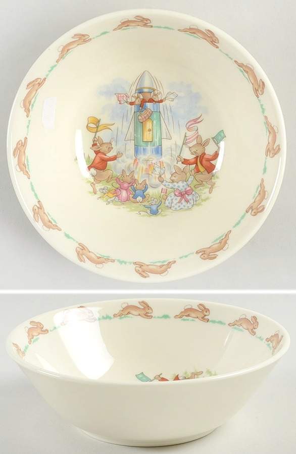 Bunnykins (Albion Shape) Coupe Cereal Bowl by Royal Doulton-1