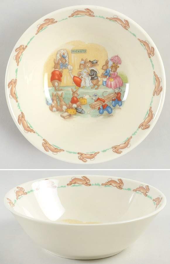 Bunnykins (Albion Shape) Coupe Cereal Bowl by Royal Doulton-1