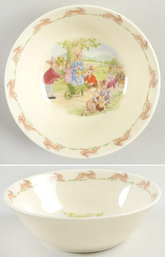 Bunnykins (Albion Shape) Coupe Cereal Bowl by Royal Doulton-1